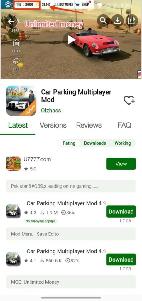 happymod car parking apk