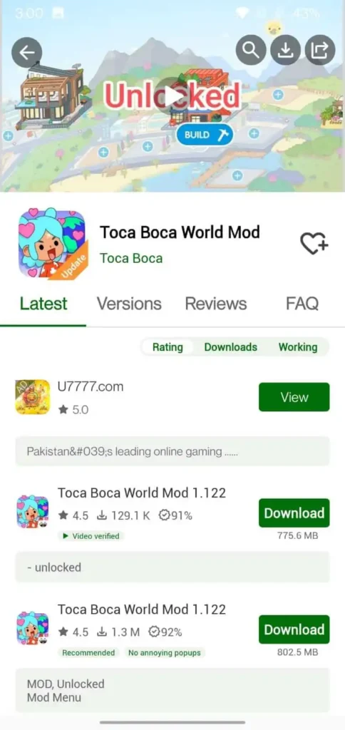 happymod apk toca boca